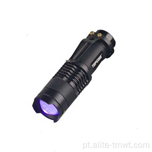 Detecção de fluorescência UV LUZ ULTRAVIOLET Mini lanterna